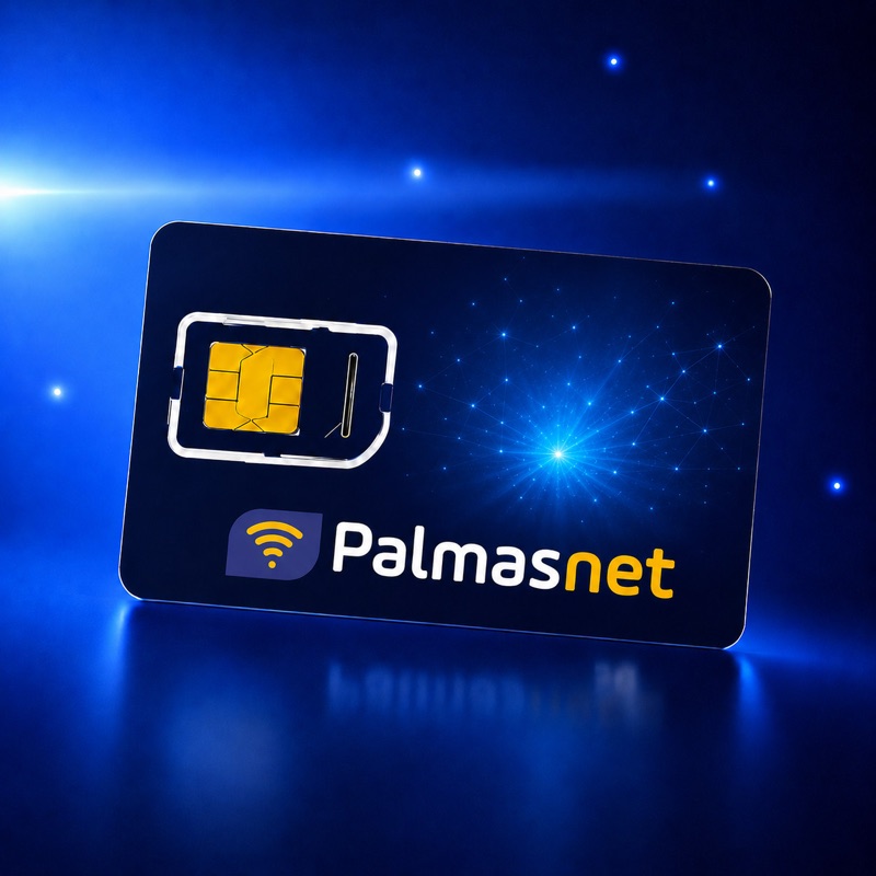 Chip da Palmasnet para celular e tablet